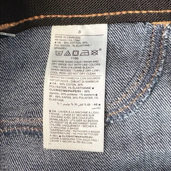 Old Navy Mid-Rise Blue Jeggings - Picture 3 of 3